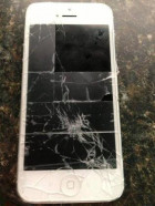 cracked iphone